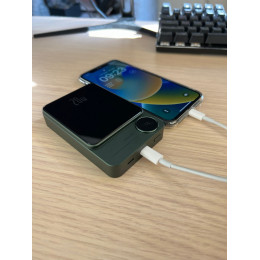  Беспроводная зарядка iphone магнитная Powerbank 10 000 mAh зеленый 