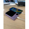 Беспроводная зарядка iphone магнитная Powerbank 10 000 mAh фиолетовый 