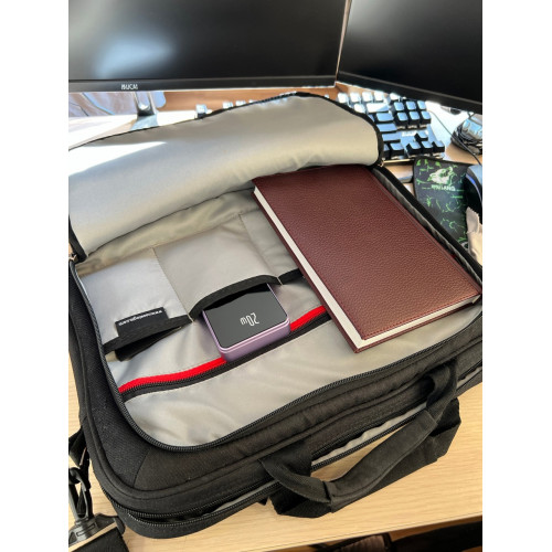 Беспроводная зарядка iphone магнитная Powerbank 10 000 mAh фиолетовый 